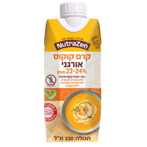 קרם קוקוס 22% -24% אורגני|ללא גלוטן|330 מ"ל