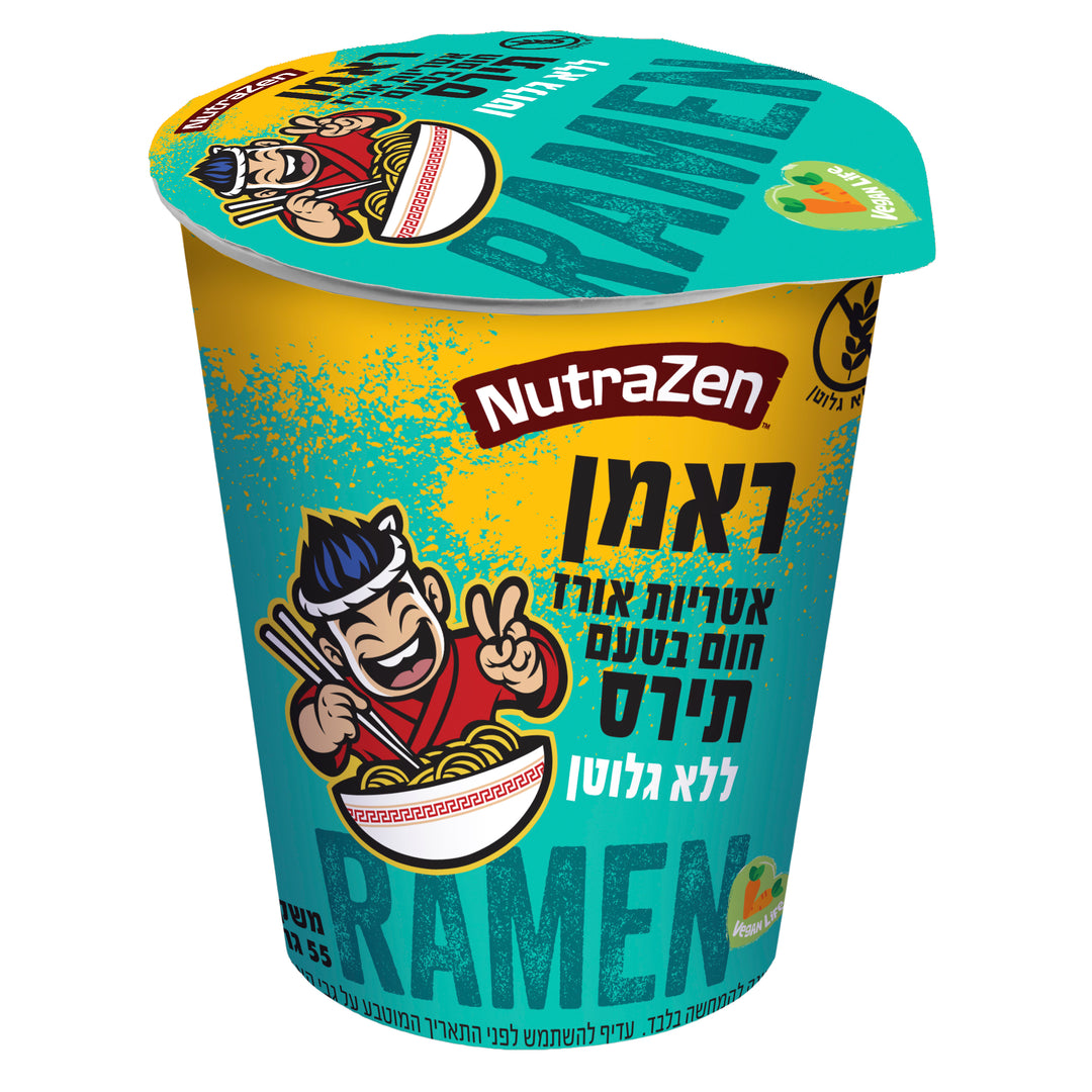 ראמן אורז מלא בטעם תירס להכנה מהירה|ללא גלוטן|55 גרם