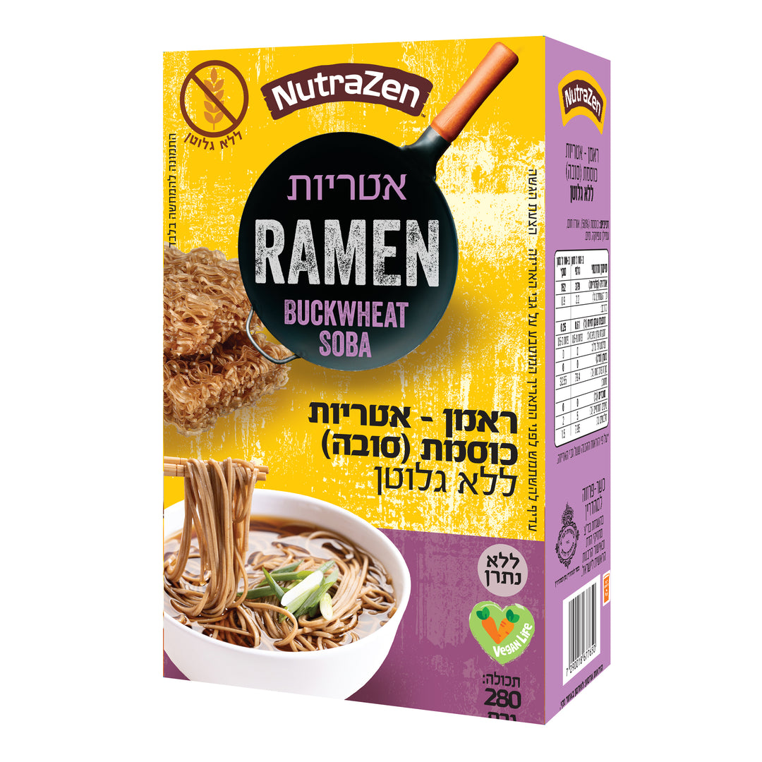 אטריות ראמן כוסמת (סובה)|ללא גלוטן|280 גרם