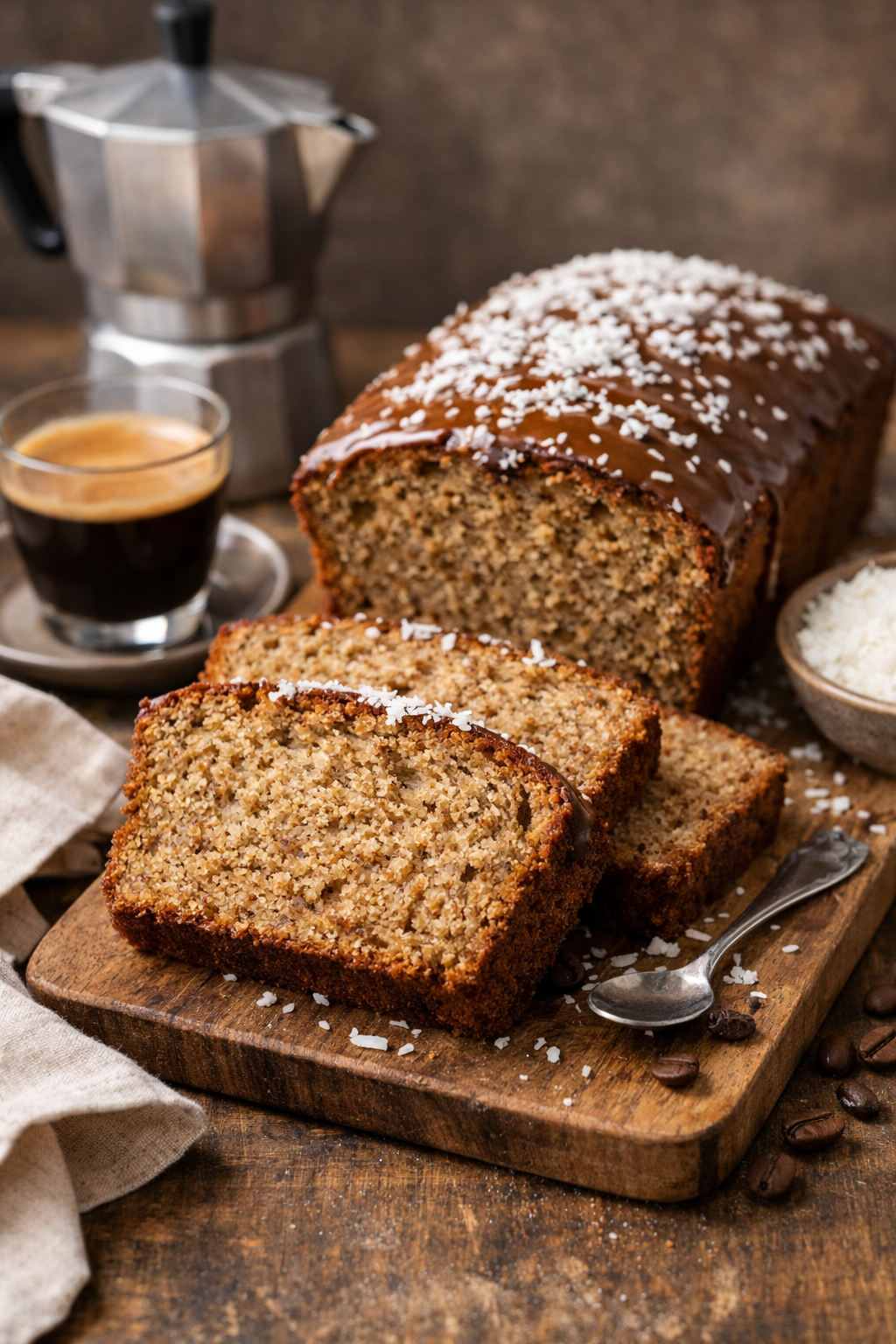 עוגת אספרסו–קוקוס אוורירית ועסיסית (כשל"פ ללא קטניות)